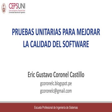 MEJORANDO LA CALIDAD DEL SOFTWARE