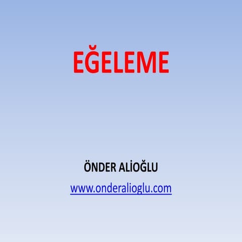 Eğeleme