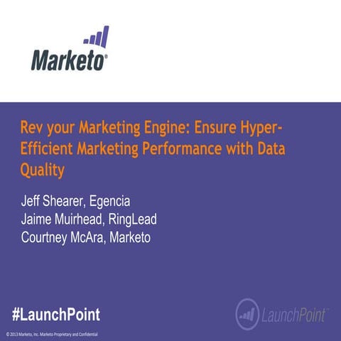 Rev your Marketing Engine: Ensure Hyper-Efficient Marketing Performance with ...