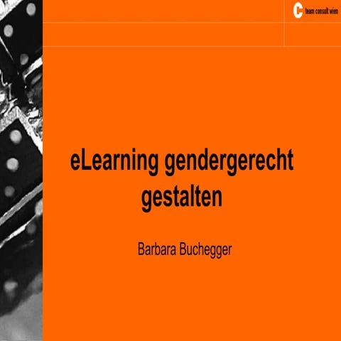 eGender: Barbara Buchinger