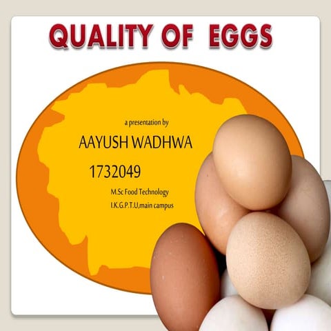 quality of egg and poultry