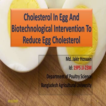 Egg cholesterol 