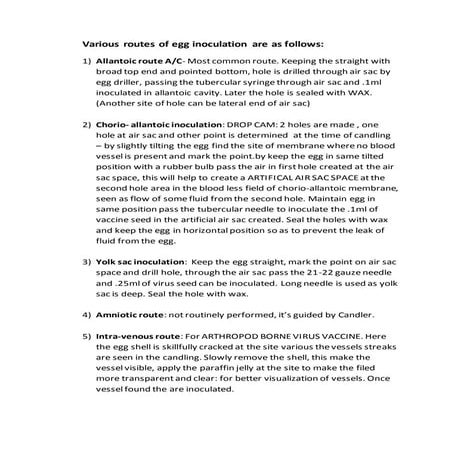 Egg inoculation | DOCX