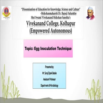 Egg inoculation technique for isolation of animal viruses