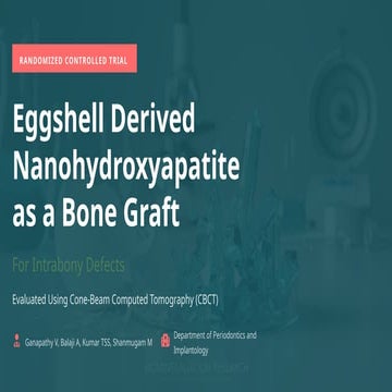 Eggshell-Derived Nanohydroxyapatite as a Bone Graft for Intrabony ...