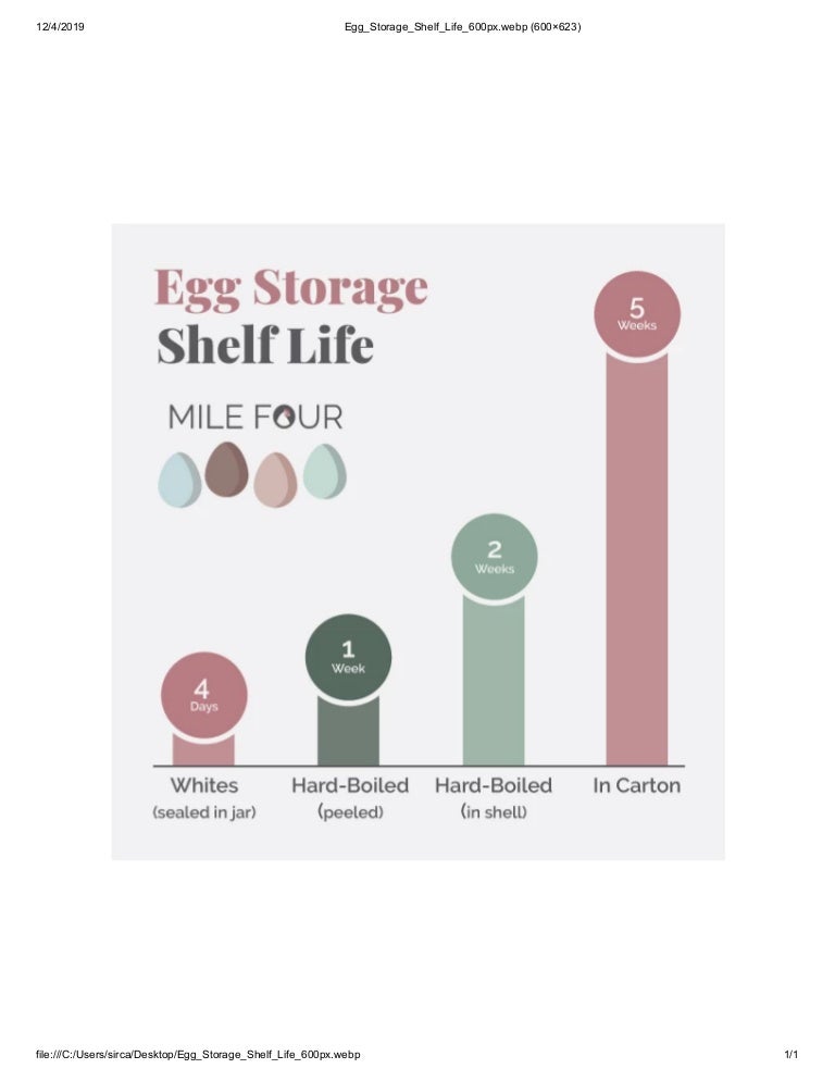 Egg Storage Shelf Life