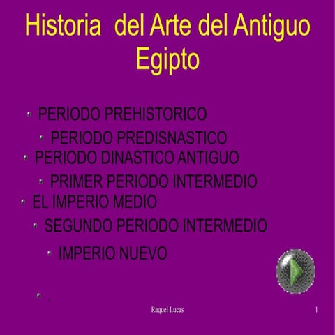 Historia delarte egipcio