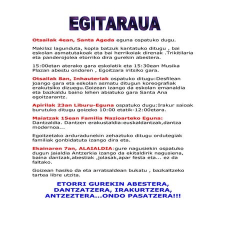 Egitaraua