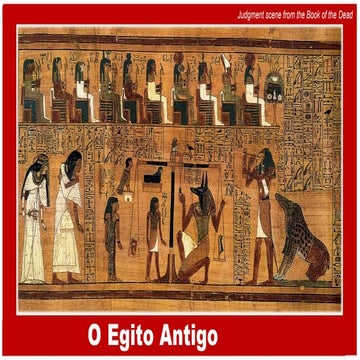 História em slides com imagens Egito Antigo