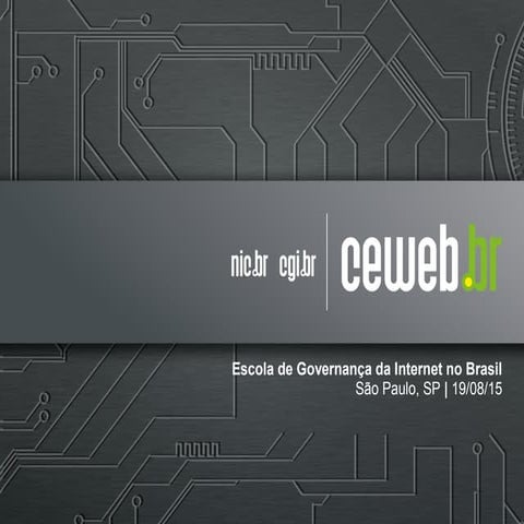 As tecnologias fundamentais da web - EGI 2015