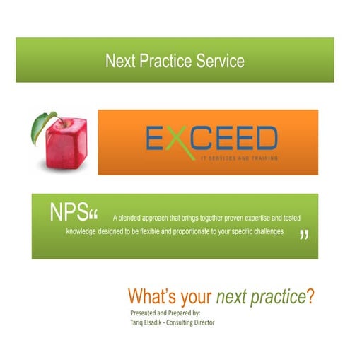 EGMP -  Next Practice Service