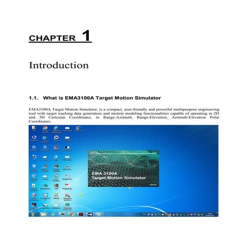 EMA3100A Target Motion Simulator User Guide - Chap1-Introduction