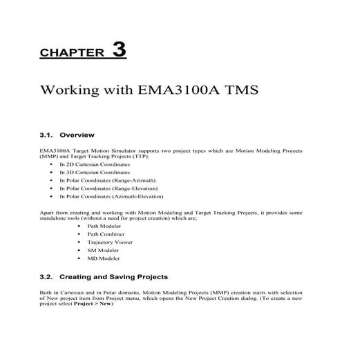 EMA3100A Target Motion Simulator User Guide - Chap3-Working with EMA3100A TMS