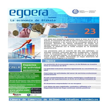 Egoera: La Economía de Bizkaia - Junio 2016 - nº23