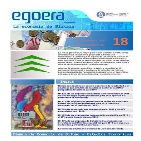 Egoera: La economía de Bizkaia - Diciembre 2015