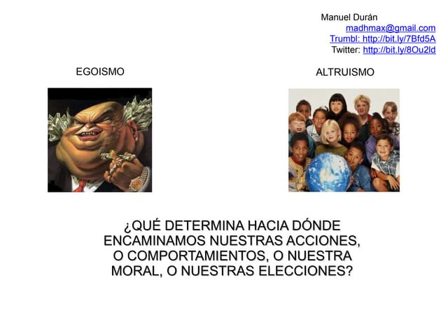 Egoismo y altruismo