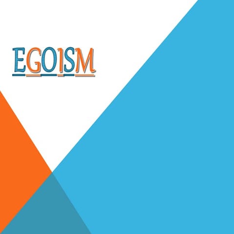 Egoism 