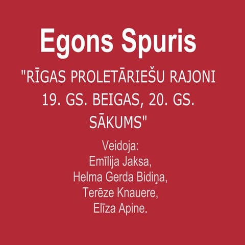 Egons Spuris | PDF