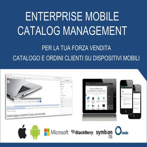 ENTERPRISE MOBILE CATALOG MANAGEMENT