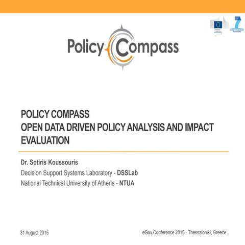 EGOV / ePart 2015 - Policy Compass Workshop Presentation