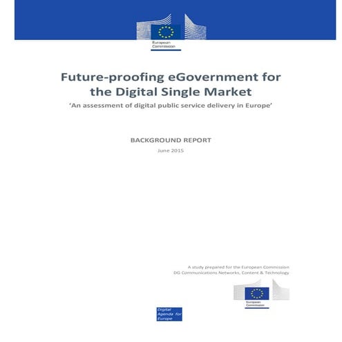 (Background report) Future-proofing eGovernment for a Digital Single Market