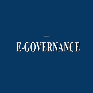 E-Governance