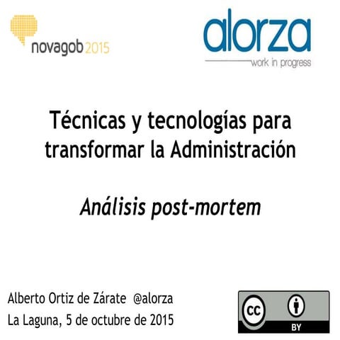Aplicación de los principios de Open Government a las políticas ...