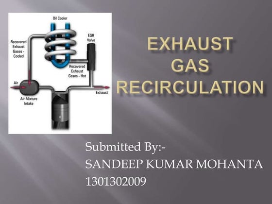 EXHAUST GAS RECIRCULATION | PPT