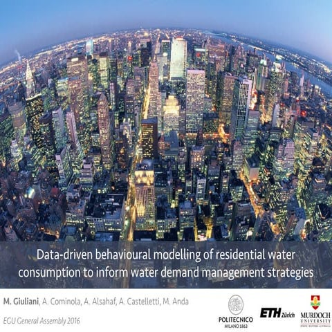 Data-driven behavioural modelling of residential water consumption to inform ...