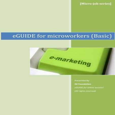 eGuide For Microworkers