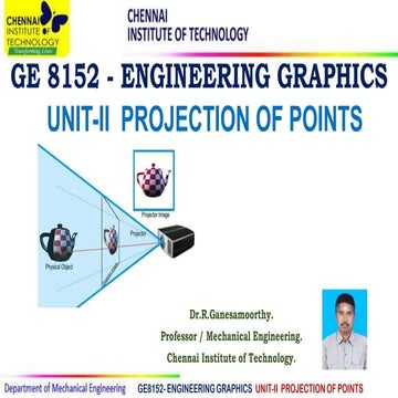 Eg unit ii projection of points
