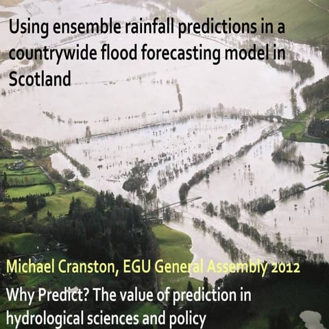Ensemble rainfall predictions in a countrywide flood forecasting model in Sco...