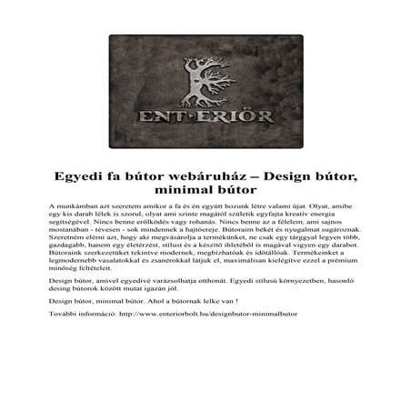 Stílusos design bútorok