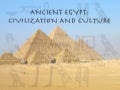 Ancient Egypt Culture