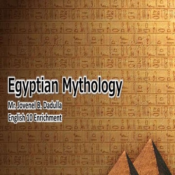 Egyptian and norse mythology