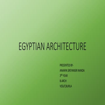 Egyptian architecture