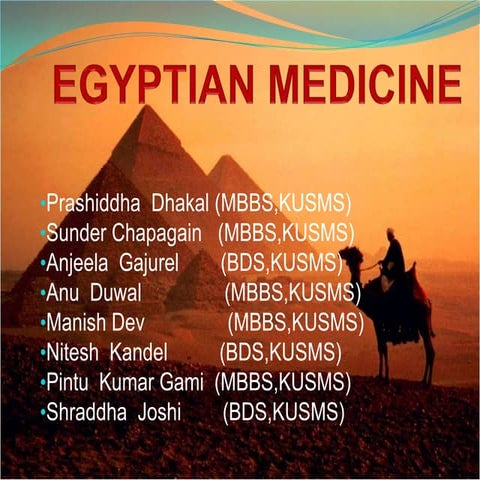 Egyptian medicine