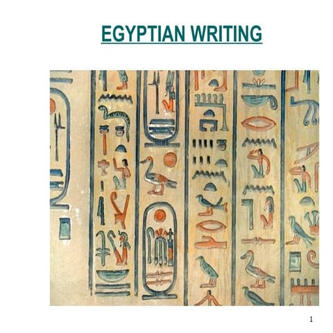 Egyptian writing