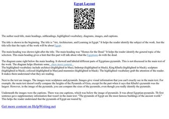 Egypt Layout
