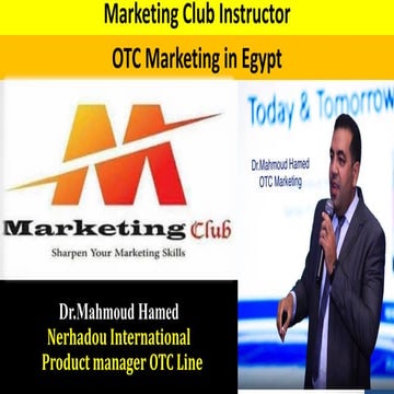 (Egypt OTC Marketing)17th Cairo Marketing Club by Dr. Mahmoud Hhamed
