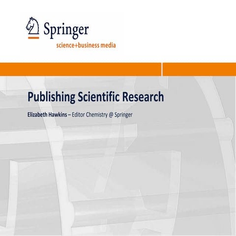 Publishing scientific research