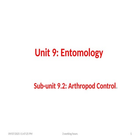 EH 9.2 Arthropod control.22222222222pptx
