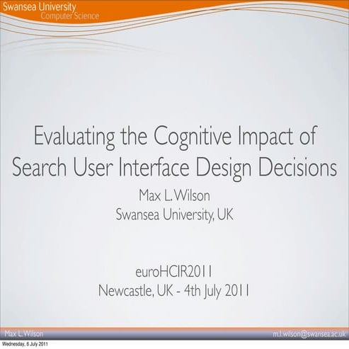 euroHCIR Presentation