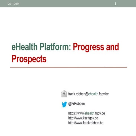 E health platform progress and prospects and evolution of health care