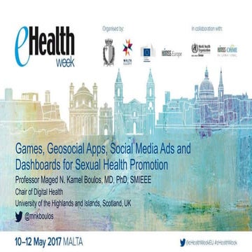 Games, Geosocial Apps, Social Media Ads and Dashboards for Sexual Health Prom...