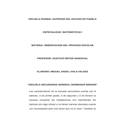 RELATO "HERMANOS SERDAN"