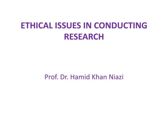 Research ethics | PPT