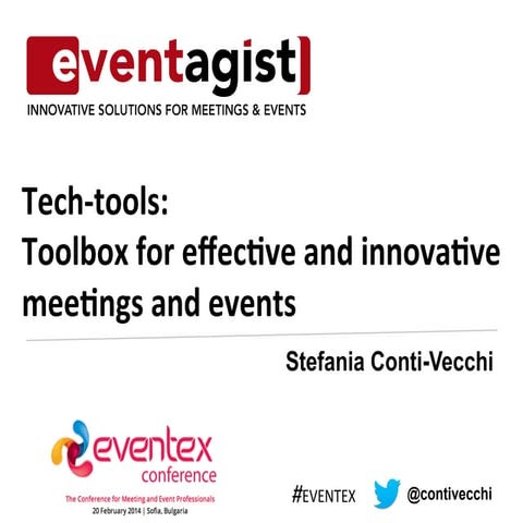 Tech tools – toolbox for effective and innovative meetings and events