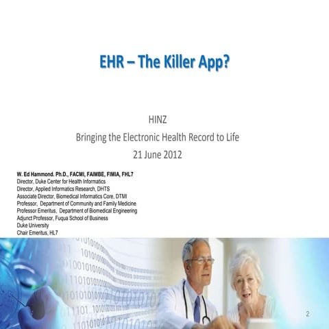 EHR - The Killer App ?