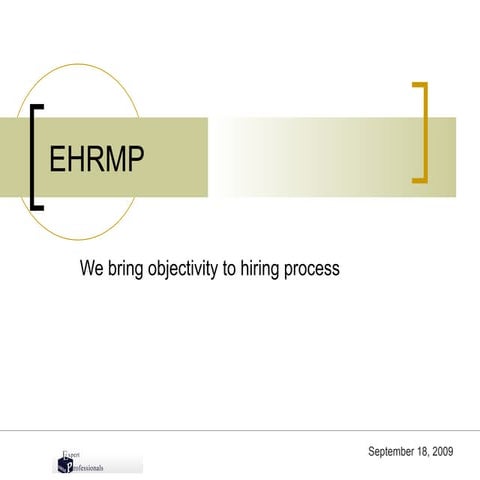 Ehrmp Company PPT